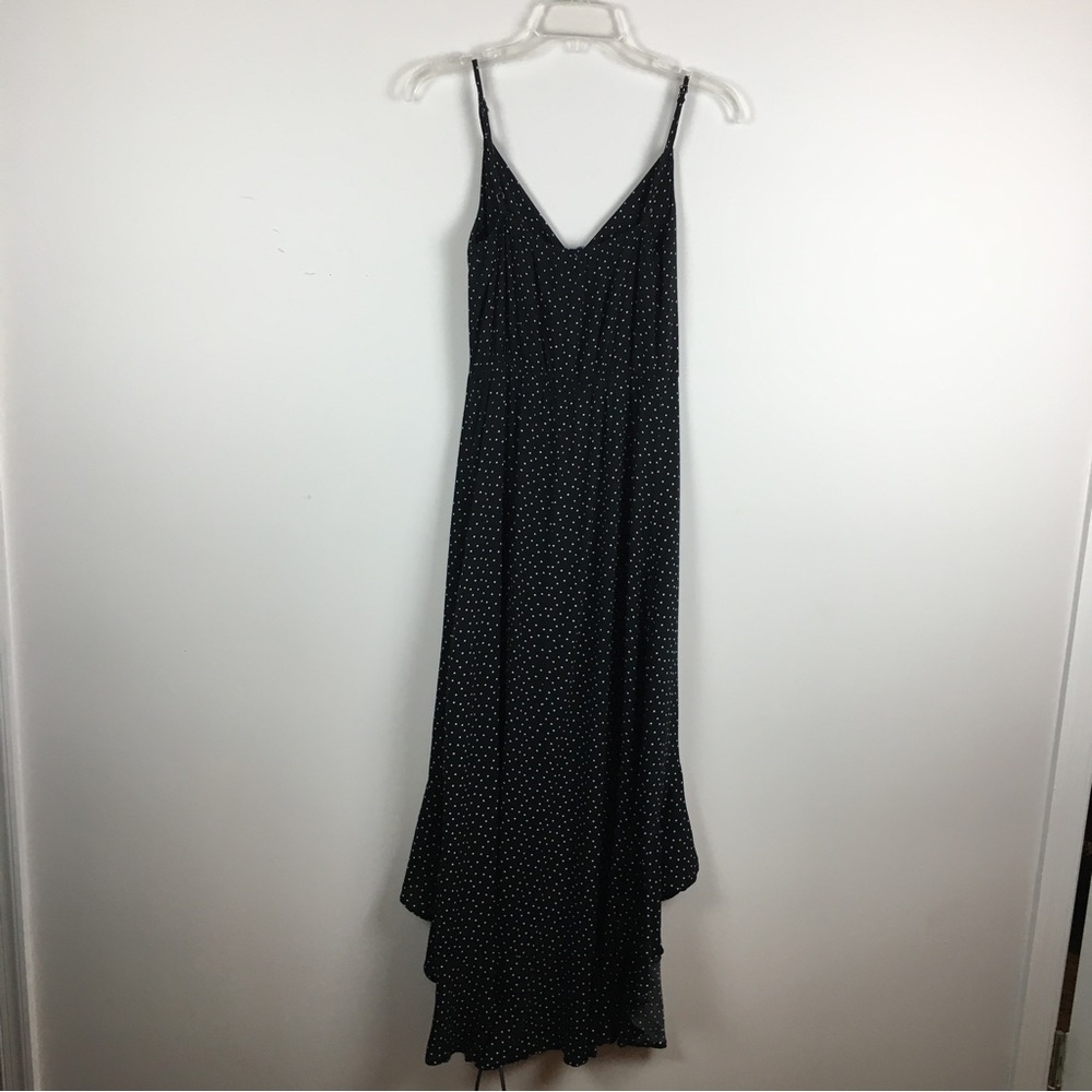 Xhileration Black Polka Dot Slip Dress Sz XS Whimsigoth Witch Coquette Camisole - Picture 9 of 11
